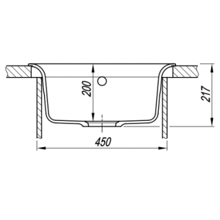 Кухонная мойка Florentina Антик чёрный